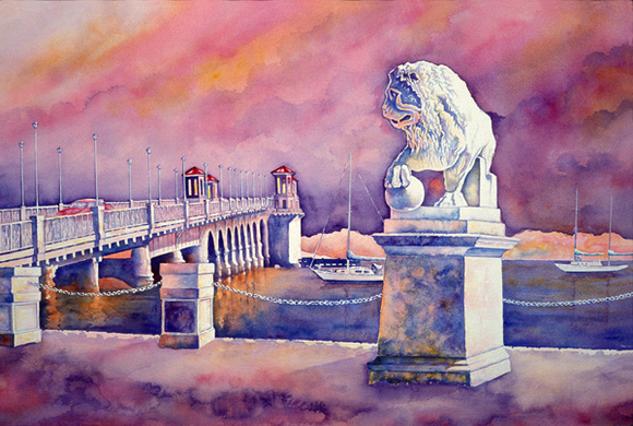 Bridge of Lions (red)